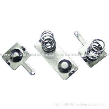 Precision battery contact springs
